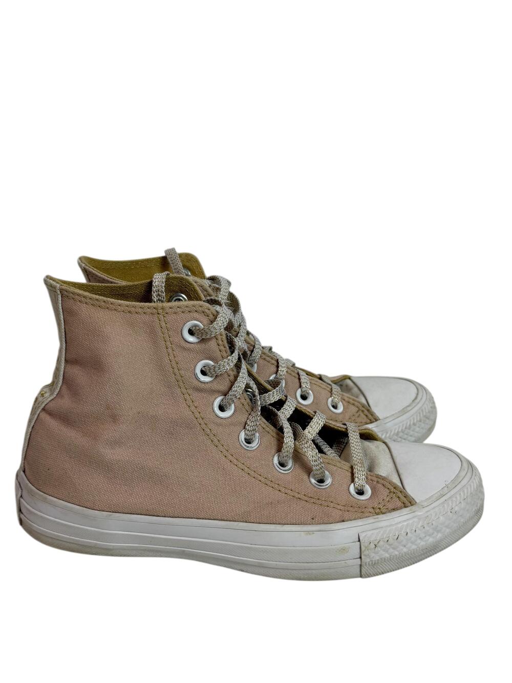Converse Chuck Taylor All Star Shoes Womens Size 6 Pink Sips Tea Sneakers